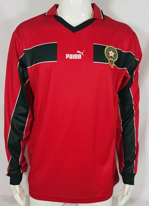 1998 Morocco Third Retro Long Sleeve Jerseys