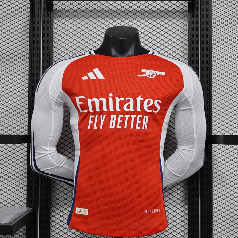 24-25 Arsenal Home Player Version Long Sleeve Jerseys