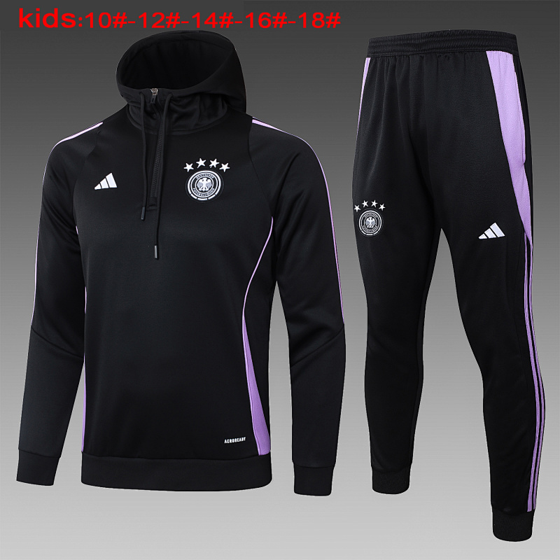 2024 Germany Kids Hoodie Long Sleeve Training Suit