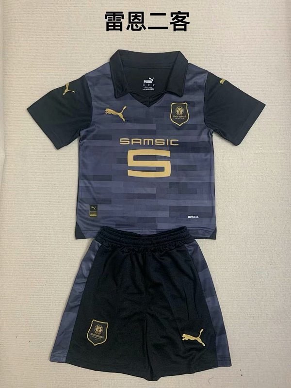 23-24 Rennais Third Kids Jerseys
