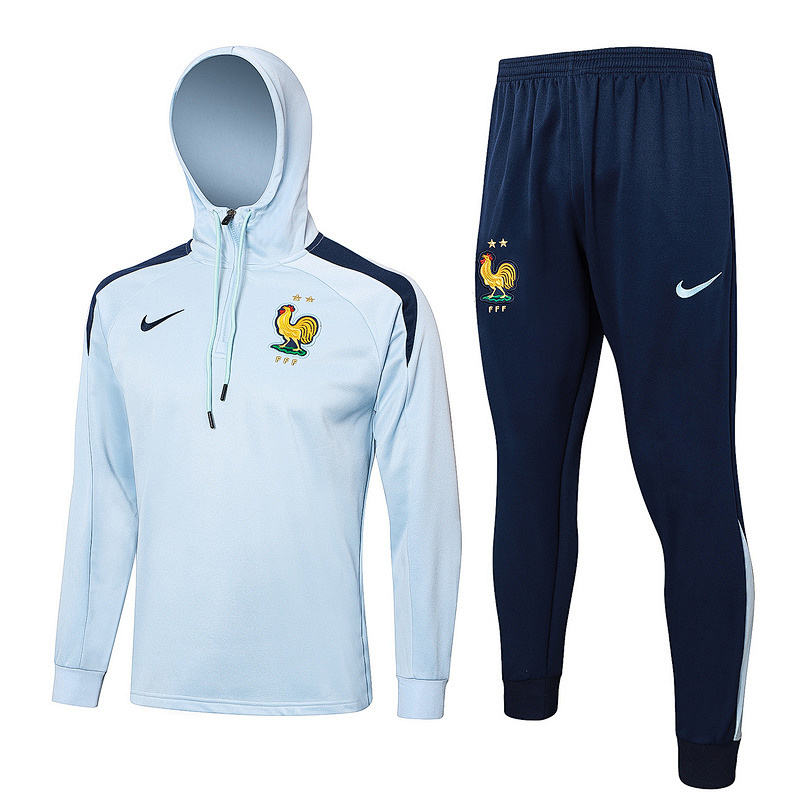 2024 France Hoodie Long Sleeve Training Suit
