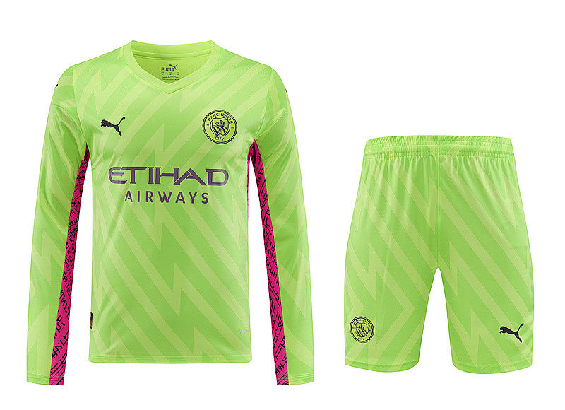 23-24 Manchester City Goalkeeper Long Sleeve Jerseys