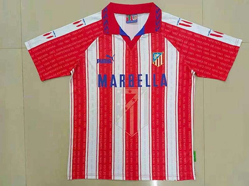 1995-96 Atletico Madrid Home Retro Jerseys