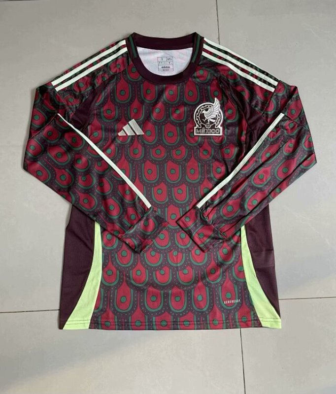 2024 Mexico Home Long Sleeve Jerseys