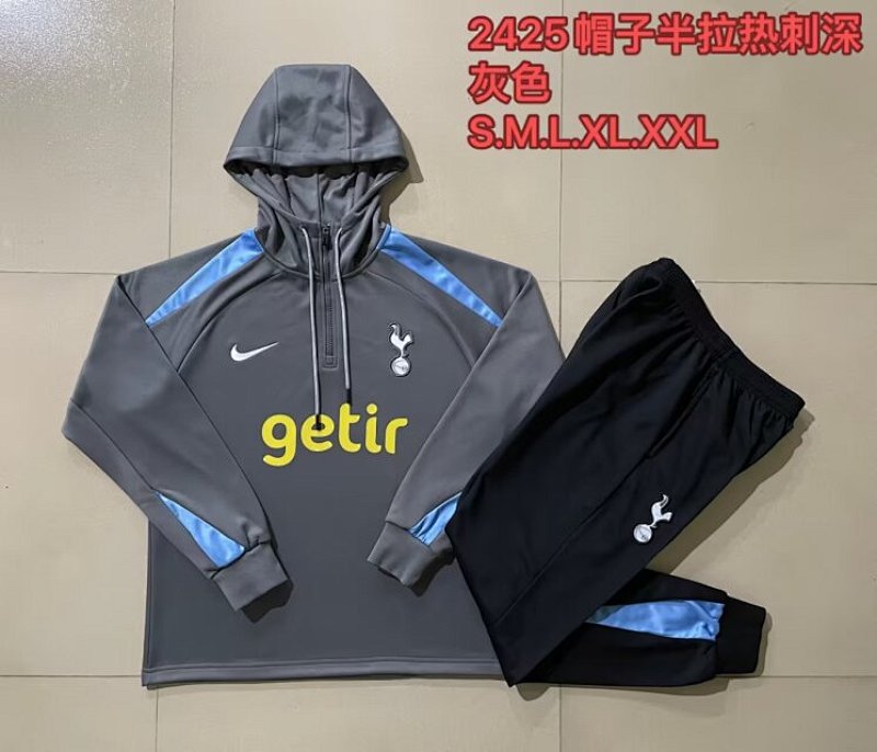 24-25 Tottenham Hoodie Long Sleeve Training Suit