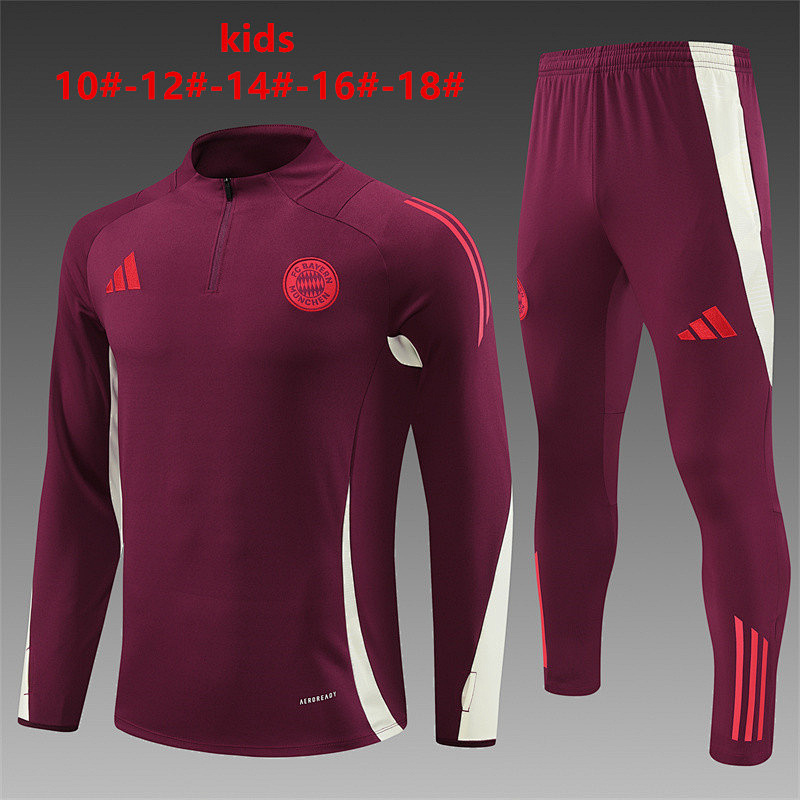 24-25 Bayern Kids Long Sleeve Training Suit