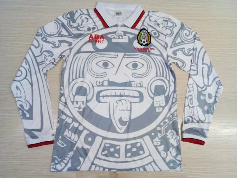 1998 Mexico Away Retro Long Sleeve Jerseys