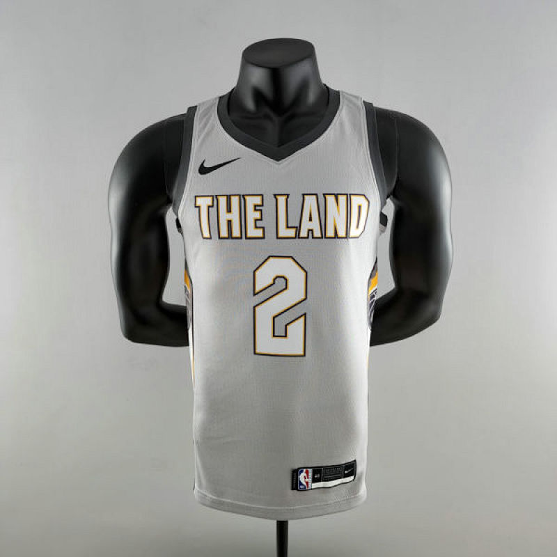 2018 Irving #2 Cleveland Cavaliers Grey NBA Jersey S-XXL