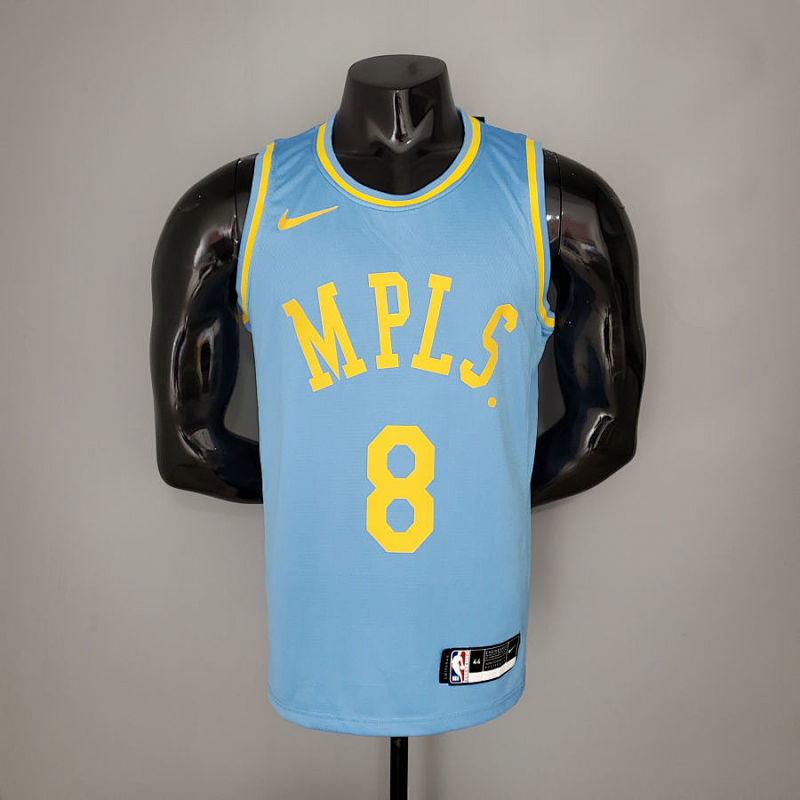2021 Bryant#8 Lakers Minneapolis Edition Blue NBA Jersey S-XXL