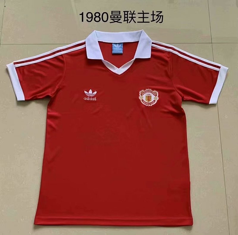 1980 M-anchester U-nited Home Retro Jerseys