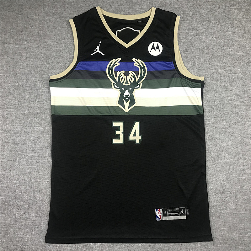 Bucks #34 City Edition Finals Edition Embroidery