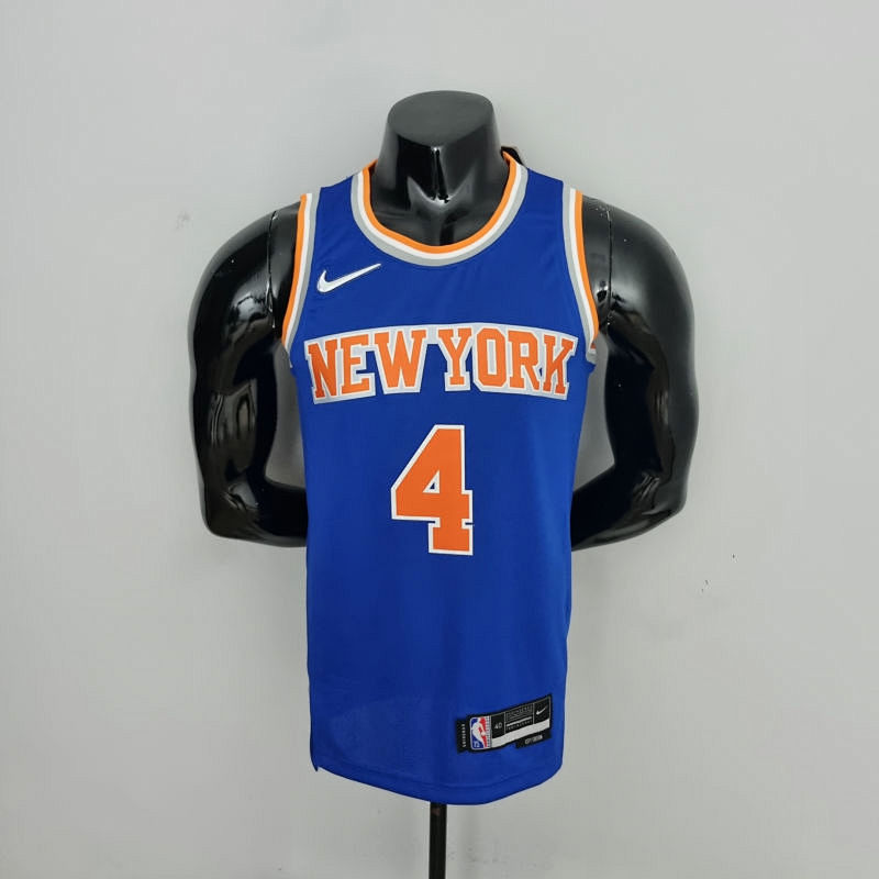 75th Anniversary Ross #4 New York Knicks Blue NBA Jersey S-XXL