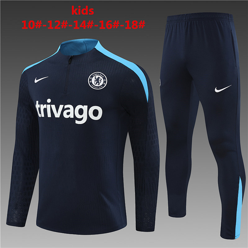 24-25 Chelsea Kids Player Long Sleeve Training Suit