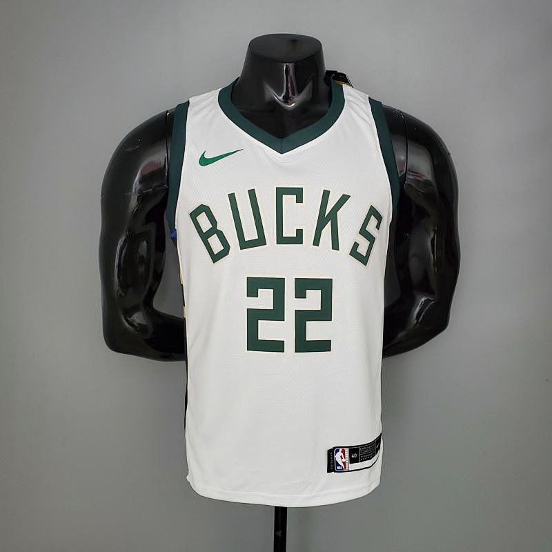 2021 MIDDLETON#22 BUCKS Home White NBA Jersey S-XXL