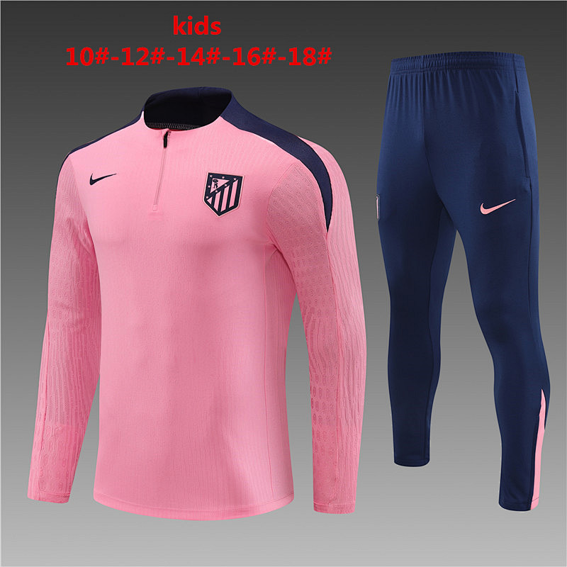 24-25 Atletico Madrid Player Kids Long Sleeve Training Suit