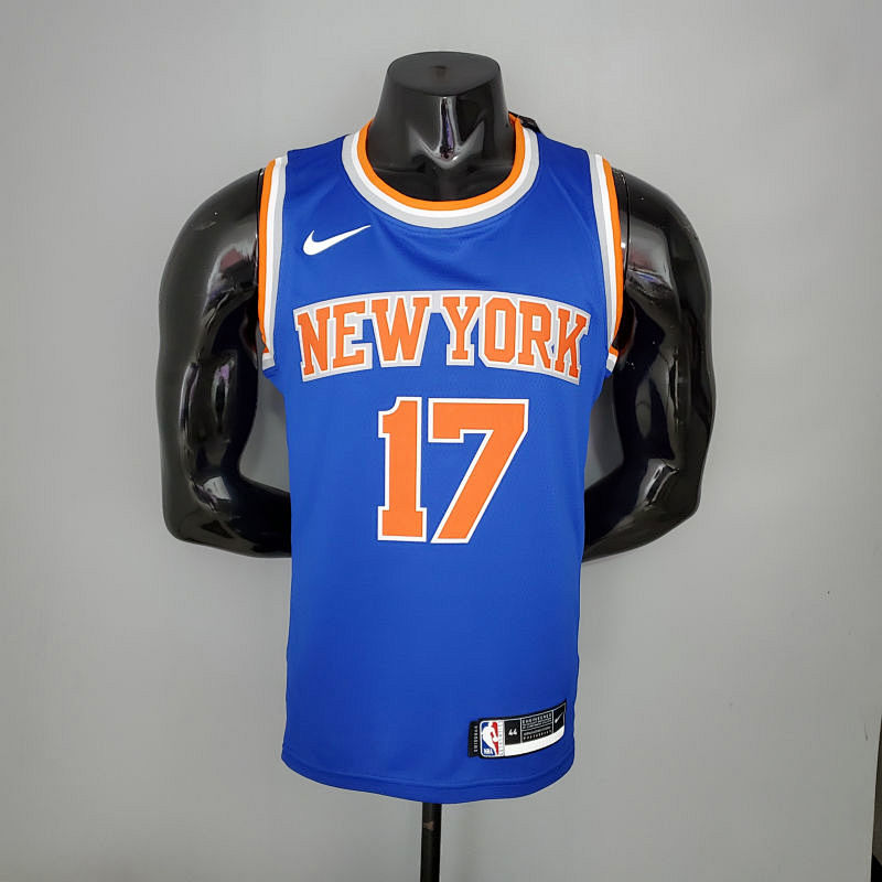 2021 LIN#17 Knicks Blue NBA Jersey S-XXL