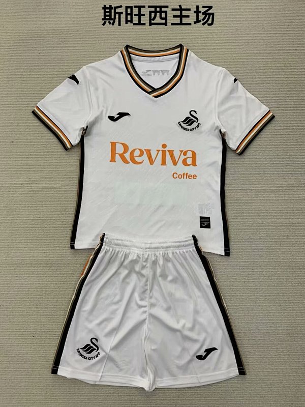 24-25 Swansea City Home Kids Jerseys