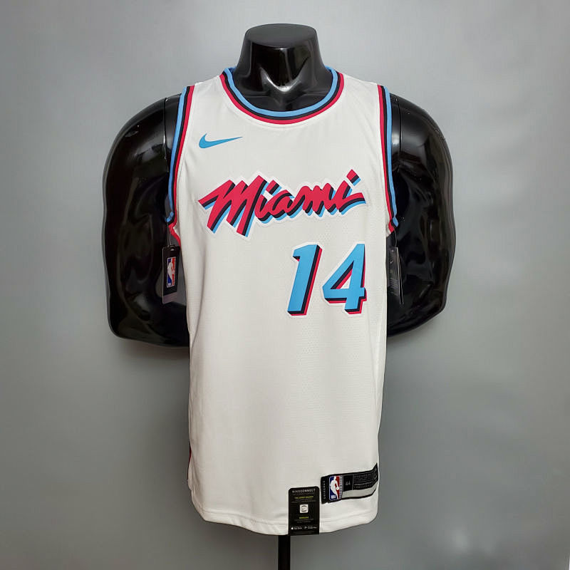 HERRO#14 Miami Heat V-neck White NBA jersey Size S-XXL