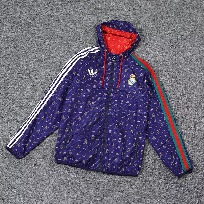 23-24 Real Madrid Hoodies Windbreaker Jackets