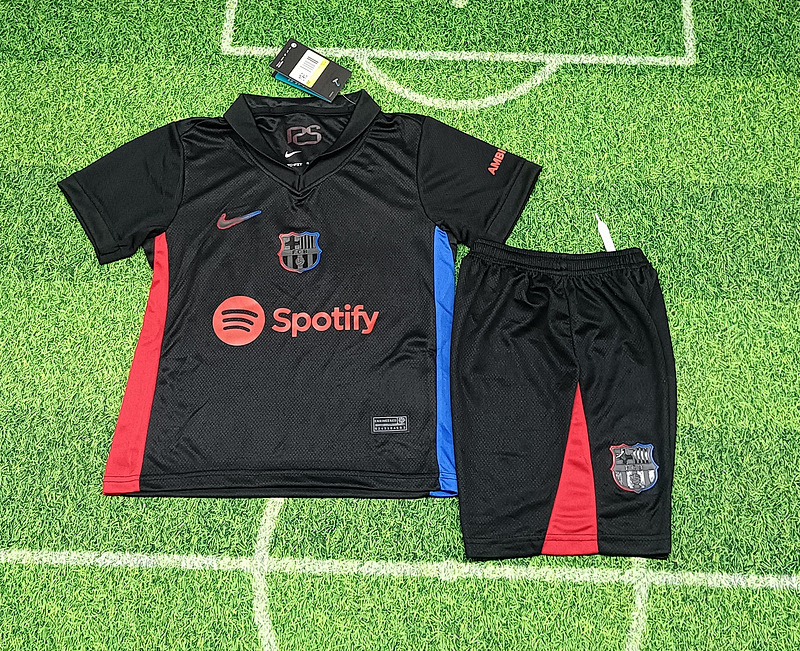 24-25 Barcelona Away Kids Jerseys