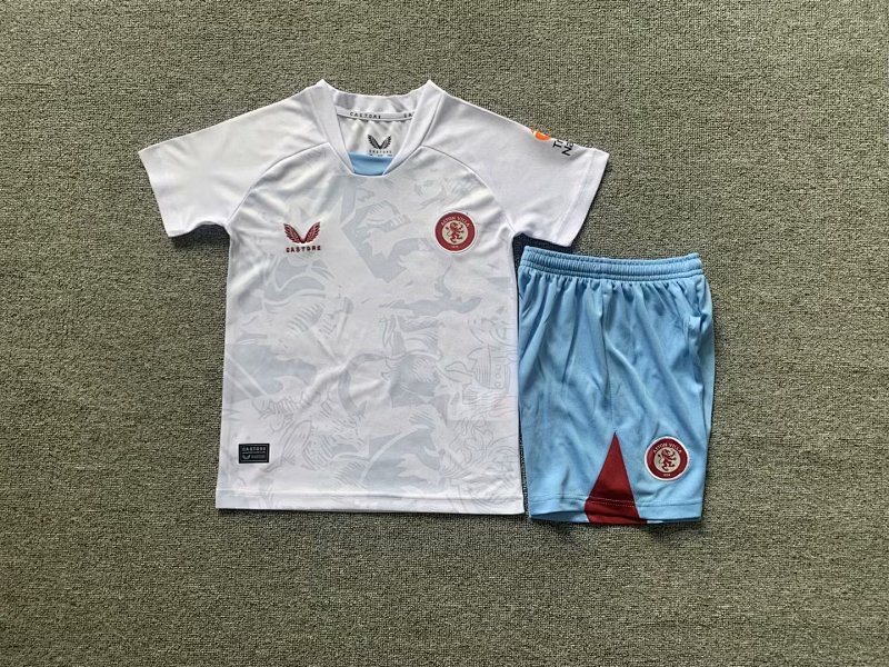 23-24 Aston Villa Away Kids Jerseys