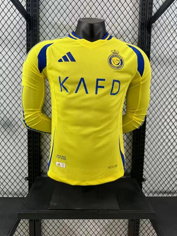 24-25 Al-Nassr Home Player Version Long Sleeve Jerseys