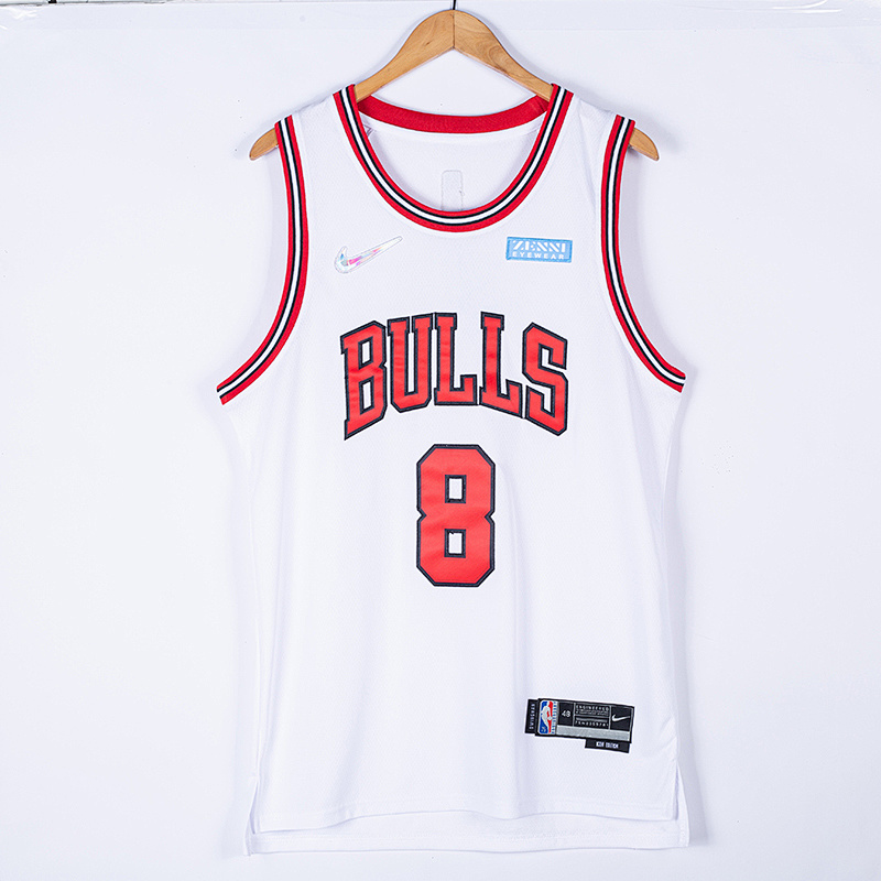2022 Bulls #8 75th Anniversary Embroidery