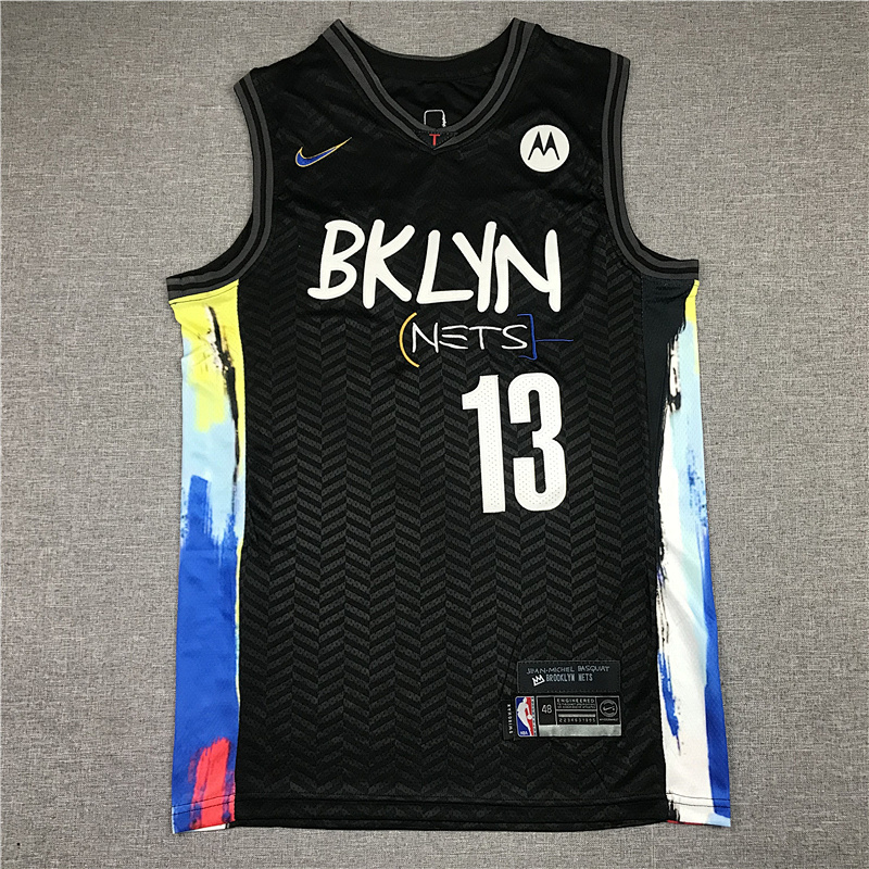 Nets #13 Black City Edition Embroidery