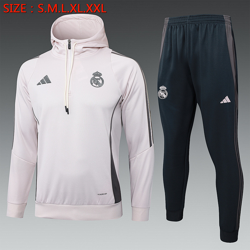 24-25 Real Madrid Hoodies Training Suit