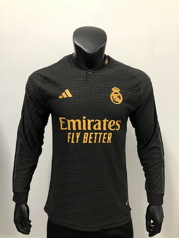 23-24 Real Madrid Third Player Version Long Sleeve Jerseys