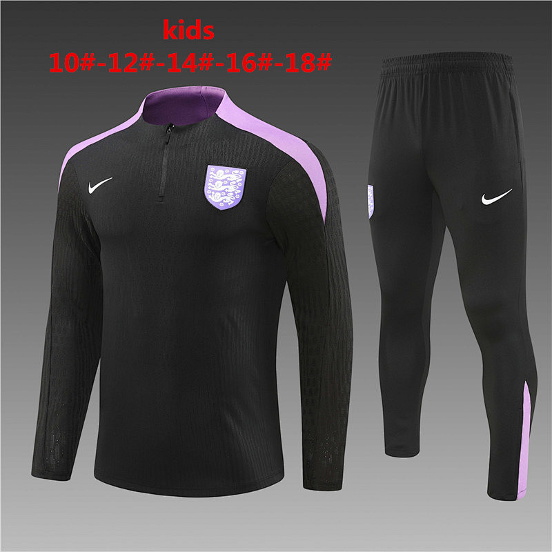 2024 England Player Kids Long Sleeve Training Suit
