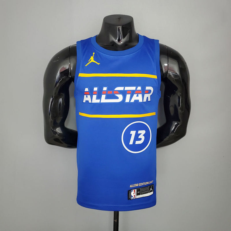 2021 HARDEN#13 All-Star Blue NBA Jersey S-XXL