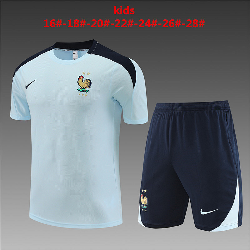 23-24 France Kids Training Jerseys