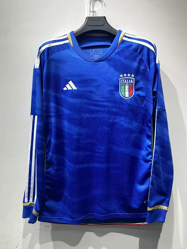 2023 Italy Home Long Sleeve Jerseys