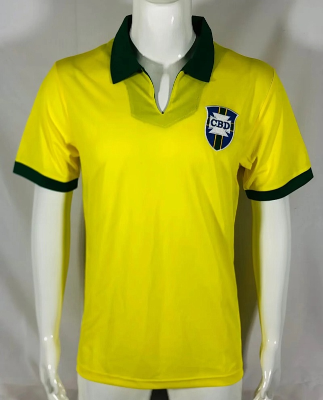 1950-66 Brazil Home Retro Jerseys