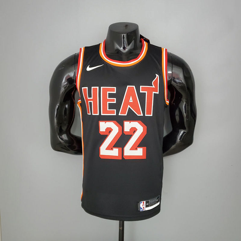 2018 BUTLER#22 Heat Retro Night Black NBA Jersey S-XXL