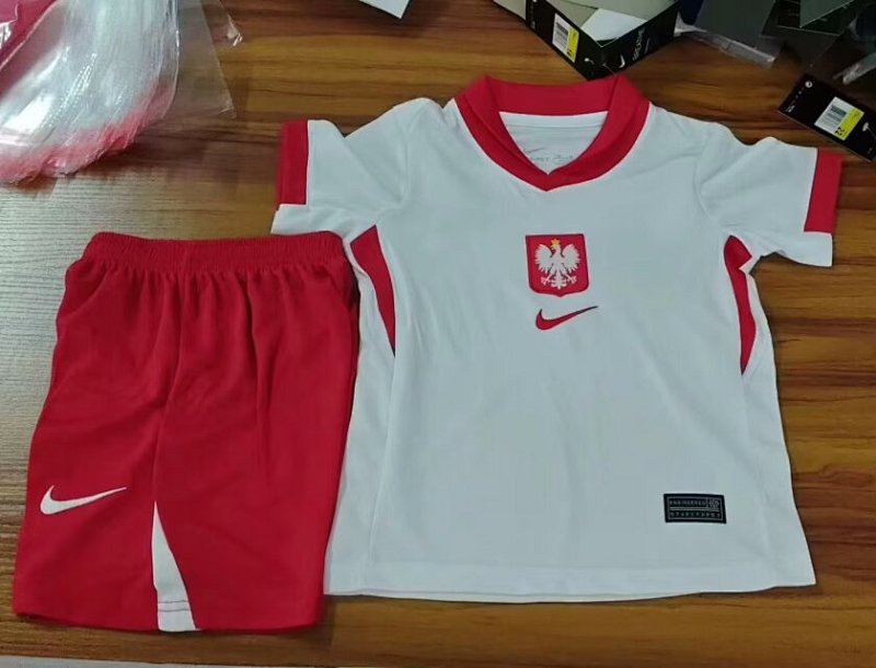2024 Poland Home Kids Jerseys