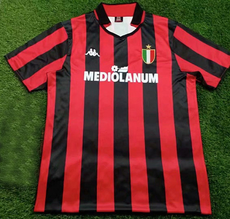 1988-89 AC Milan Home Retro Jerseys