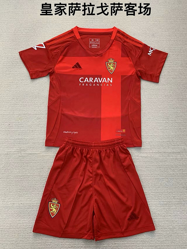 24-25 Zaragoza Away Adults And Kids Jerseys