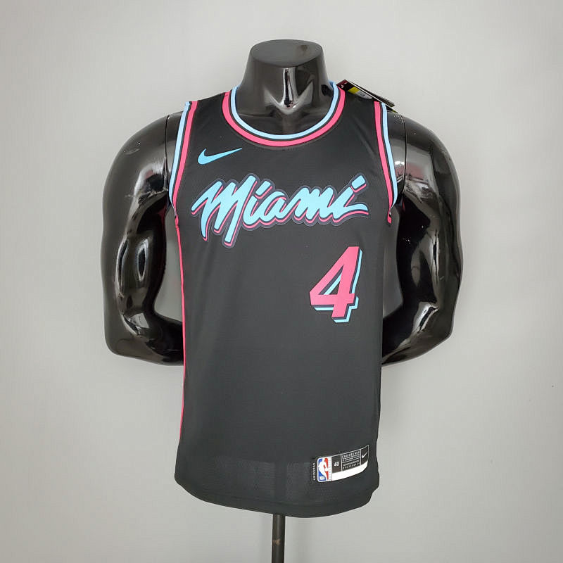OLADIPO#4 Miami Heat V-neck black NBA jersey Size S-XXL