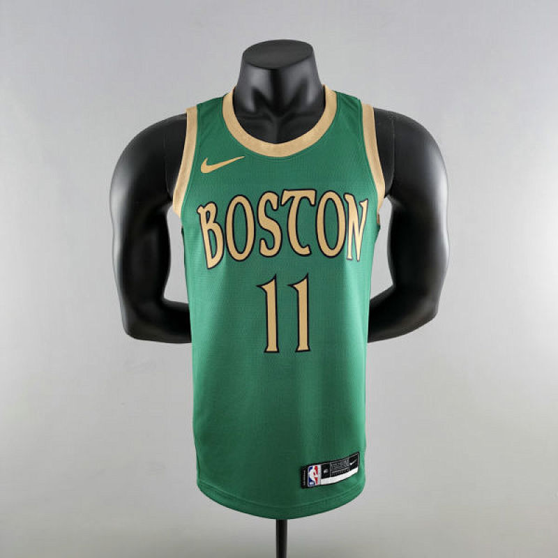 2020 IRVING #11 Boston Celtics City Edition Green NBA Jersey S-XXL