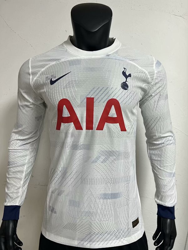 23-24 Tottenham Home Player Version Long Sleeve Jerseys