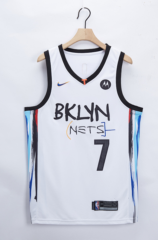 2021 Nets #7 City Edition Embroidery