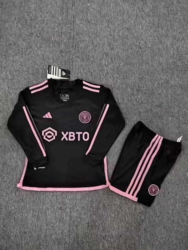 23-24 Inter Miami Away Kids Long Sleeve Jerseys