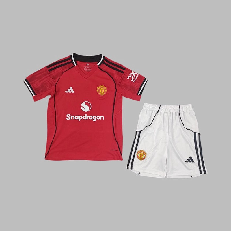 25-26 Man United Home Kids Jerseys