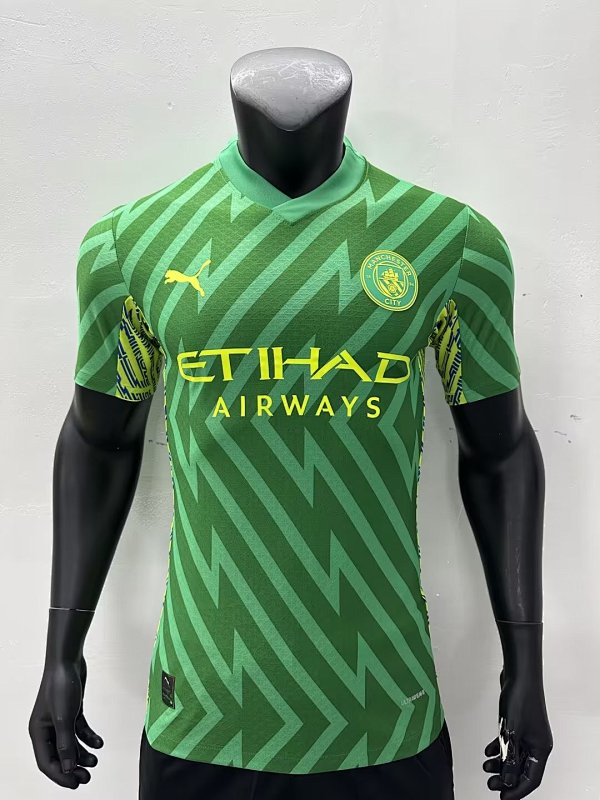23-24 Manchester City Goalkeeper Player Version Jerseys