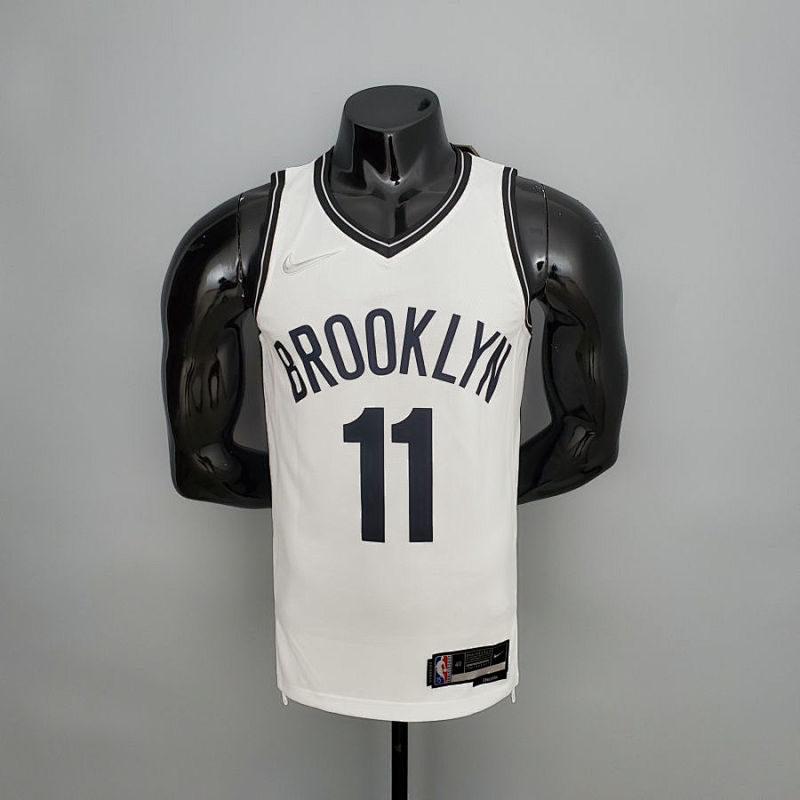 75th Anniversary IRVING#11 Nets White NBA Jersey S-XXL