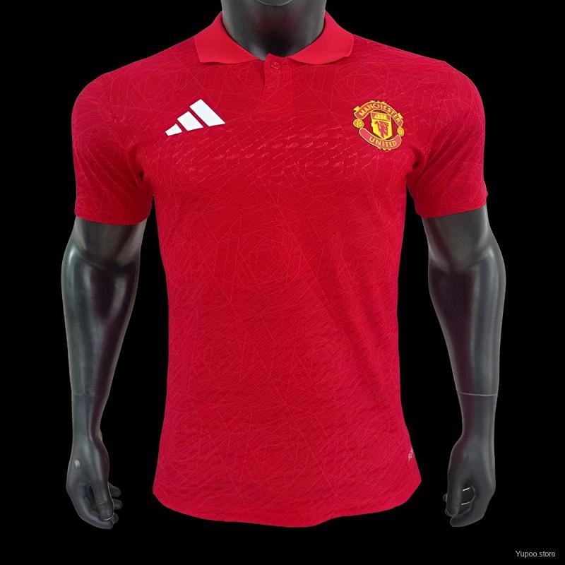 Player Version 24/25 Manchester United Red Polo Jersey