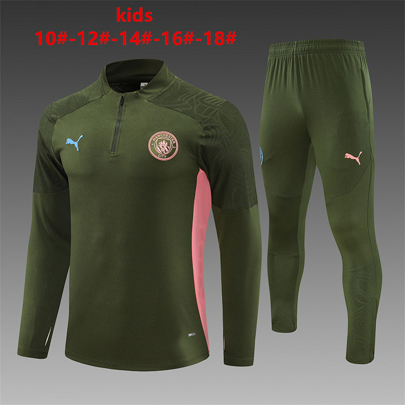 24-25 Manchester City Kids Long Sleeve Training Suit