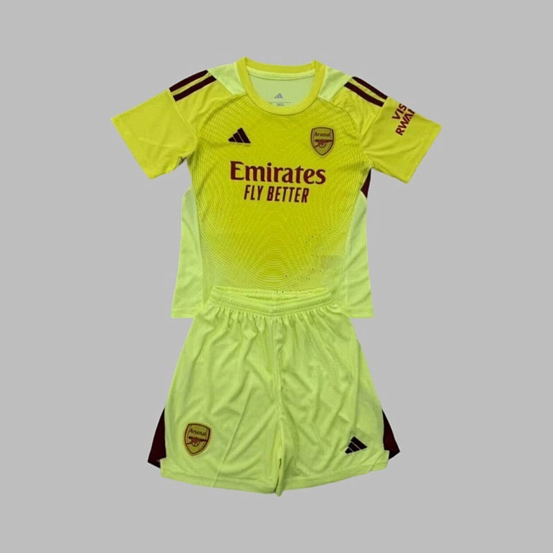 25-26 Arsenal Goalkeeper Kids Jerseys